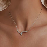 925 Sterling Silver Minimalist Line Necklace for Women, Gold Plated Dainty Pendant Jewelry Gifts for Birthday/Valentine