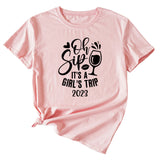 Women's Oh Sip It ist ein kurzärmliges T-Shirt für Mädchen