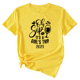 Women's Oh Sip It ist ein kurzärmliges T-Shirt für Mädchen