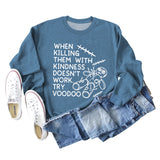 When Killing Them Damen Pullover mit langen Ärmeln