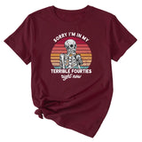 Désolé, je suis dans mon t-shirt décontracté à manches courtes imprimé à motif amusant
