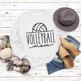 VOLLEYBALL MOM Loose Bottom Long-sleeved Round Neck Sweater for Women
