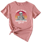 Désolé, je suis dans mon t-shirt décontracté à manches courtes imprimé à motif amusant