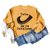 Wote We're Ruthless Damen-Langarmpullover mit Rundhalsausschnitt