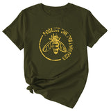 T-Shirt mit Aufdruck „Bee Protect The Pollinators“