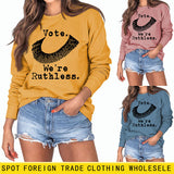 Wote We're Ruthless Damen-Langarmpullover mit Rundhalsausschnitt