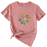 Fashion I GOT A PEACEFUL EASY Fun Pattern Short Sleeve T-shirt