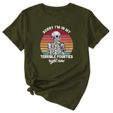 Désolé, je suis dans mon t-shirt décontracté à manches courtes imprimé à motif amusant