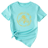 T-Shirt mit Aufdruck „Bee Protect The Pollinators“