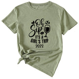 Women's Oh Sip It ist ein kurzärmliges T-Shirt für Mädchen