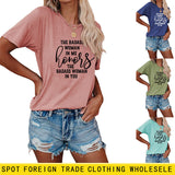 Modisches Damen-T-Shirt „The BADASS WOMAN“ mit kurzen Ärmeln