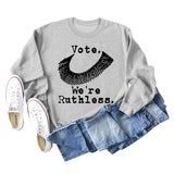 Wote We're Ruthless Damen-Langarmpullover mit Rundhalsausschnitt