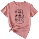 PLANT TESE SAVE THE BEES FLORAL PATTERN SHORT SLEEVES