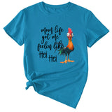 T-Shirt mit Aufschrift „Mom Life got Me“, lustiges Muster, kurzärmelig