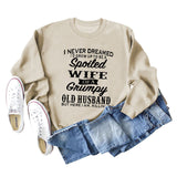JE N'AI JAMAIS RÊVÉ SWEAT-SHIRT AMPLE COL ROND À MANCHES LONGUES POUR FEMME