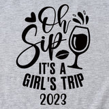 Women's Oh Sip It ist ein kurzärmliges T-Shirt für Mädchen