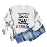 JE N'AI JAMAIS RÊVÉ SWEAT-SHIRT AMPLE COL ROND À MANCHES LONGUES POUR FEMME