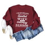 JE N'AI JAMAIS RÊVÉ SWEAT-SHIRT AMPLE COL ROND À MANCHES LONGUES POUR FEMME