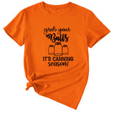 Giabyur Simple Letter Pattern Ladies Short Sleeve T-shirt