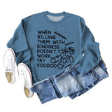 When Killing Them Damen Pullover mit langen Ärmeln