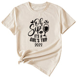 Women's Oh Sip It ist ein kurzärmliges T-Shirt für Mädchen