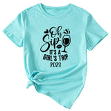 Women's Oh Sip It ist ein kurzärmliges T-Shirt für Mädchen