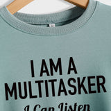 I AM A MULTITASKER RUNDHALS-LOOSE LS DAMENPULLOVER