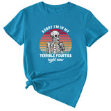 Désolé, je suis dans mon t-shirt décontracté à manches courtes imprimé à motif amusant