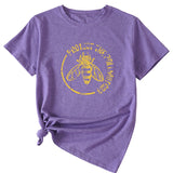 T-Shirt mit Aufdruck „Bee Protect The Pollinators“