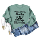 JE N'AI JAMAIS RÊVÉ SWEAT-SHIRT AMPLE COL ROND À MANCHES LONGUES POUR FEMME