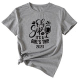 Women's Oh Sip It ist ein kurzärmliges T-Shirt für Mädchen