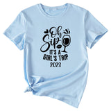 Women's Oh Sip It ist ein kurzärmliges T-Shirt für Mädchen