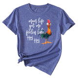 T-Shirt mit Aufschrift „Mom Life got Me“, lustiges Muster, kurzärmelig