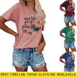 T-Shirt mit Aufschrift „Mom Life got Me“, lustiges Muster, kurzärmelig