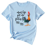 T-Shirt mit Aufschrift „Mom Life got Me“, lustiges Muster, kurzärmelig