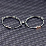 Rope Braided Couple Magnetic Bracelet, Adjustable Women Couple Bracelet, Love Bracelet For Men Women