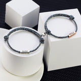 Rope Braided Couple Magnetic Bracelet, Adjustable Women Couple Bracelet, Love Bracelet For Men Women