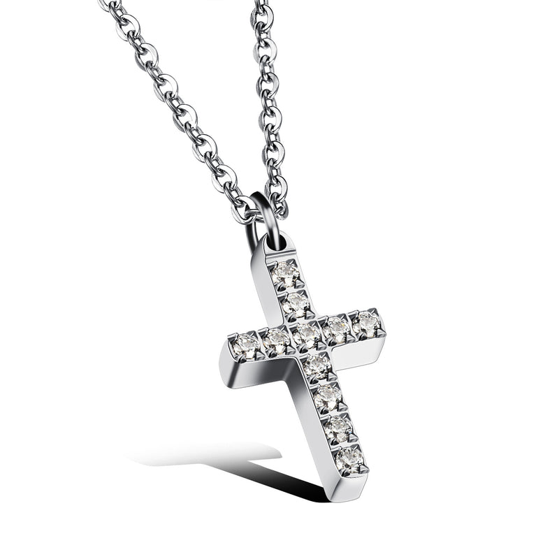 Einfache Vintage-Halskette mit kurzem Kreuz, kreative Schlüsselbeinkette mit Diamant-Anhänger, Halskette als Urlaubsgeschenk