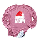 Frauen Mama Santa Hut Shirt Santa Bluse