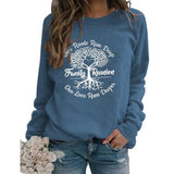 Family Reunion Sweatshirt Women Roots Run Deep Family Tree Shirt