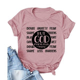 Chemise chrétienne pour femme MAIS DIEU ! Psaume 73:26 T-shirts de foi