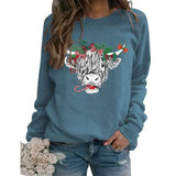 Damen Süßes Kuh Sweatshirt Kuhliebhaber Shirt