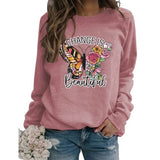 Damen Change Is Beautiful Shirt Schönes Schmetterlings-Sweatshirt