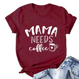 T-Shirt maman a besoin de café pour femmes, chemise Mama