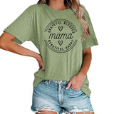 T-Shirt femme maman reconnaissante bénie belle heureuse