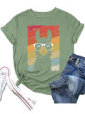 Llama Gifts Tees Women Short Sleeve Cute Llama T-Shirt