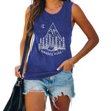 Women Wander More Shirt Adventure Outdoor Camping Graphic Tank Tops
