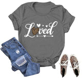 Damen T-Shirt mit Aufdruck „Liebe ist das Beste“