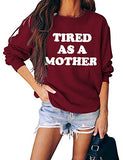 Frauen Müde Als Mutter Sweatshirt Mom Life Shirt