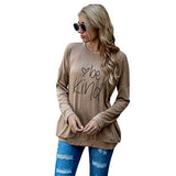 Be Kind Heart Gift Shirt Women Long Sleeve Kindness Fashion Blouse with Pockets